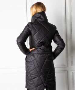 Rudeninė juoda moteriška striukė