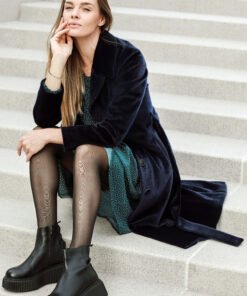 Moteriškas dirbtinio kailio paltas