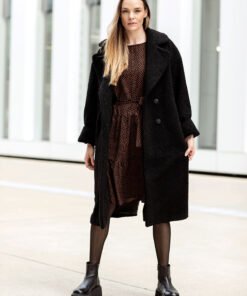 Žieminis oversize moteriškas paltas