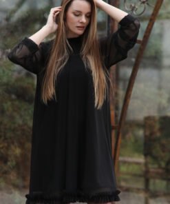 Alternative view of Juoda išskirtinė dviejų dalių suknelė